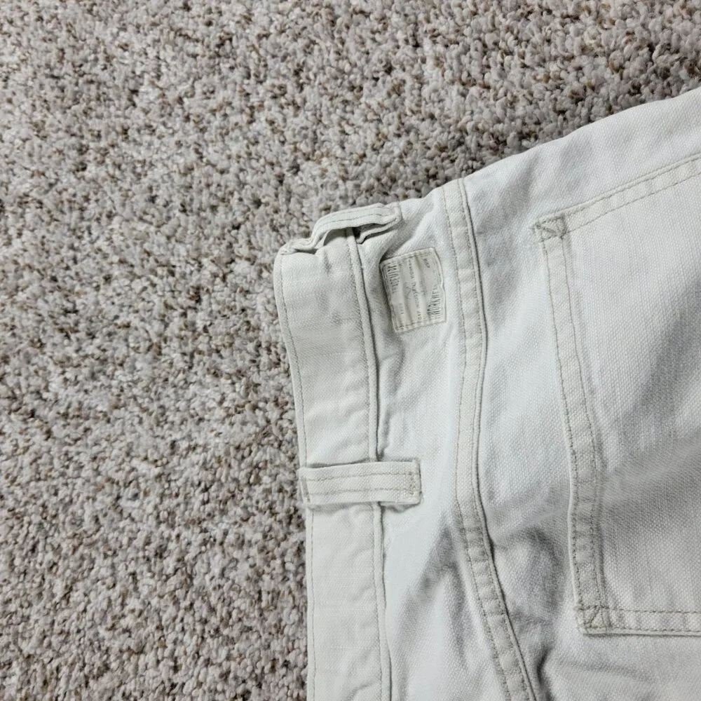 Vintage Gap Worker Jeans Men’s 36X30 Beige Cotton Denim Straight Painter - Picture 7 of 9